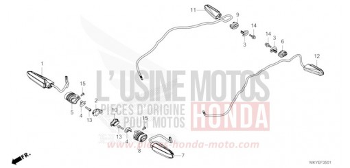 CLIGNOTANT (CBR650RA/CBR650RAC) CBR650RAR de 2024